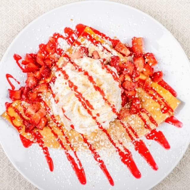 Strawberry Cheesecake Crepe.