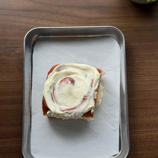 Strawberry Cream Brioche Roll